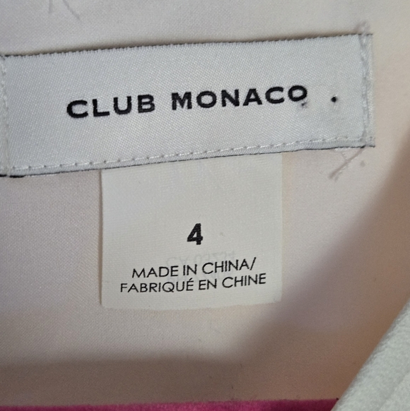 Club Monaco Larchye Bell Sleeve Dress Sz 4 Off-White - Picture 4 of 9